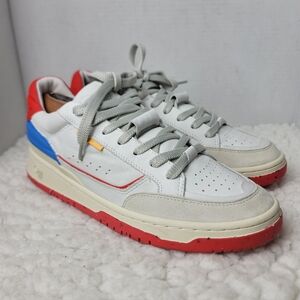 Oncept Paris Varsity Sneaker White Red Blue Men’s 10 Leather Luxury Low Top